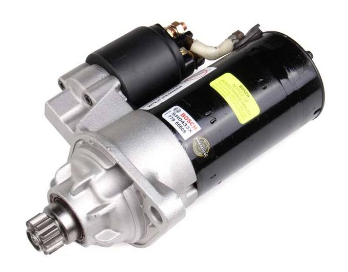 Audi VW Starter Motor (Rebuilt) 02M911023FX - Bosch SR0433X